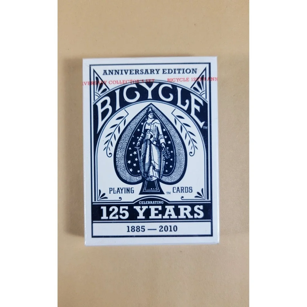 Bicycle 125th Anniversary Ed. Playing Cards Navy Blue Collector Set 1885-2010 - Picture 1 of 3